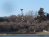 Using teamwork to get the pole up