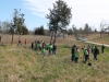 Working with the Riverview school to plant native shrubs on the George White gift