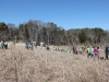 Working with the Riverview school to plant native shrubs on the George White gift