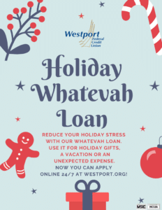 Holiday Whatevah Loan festive promotion graphic