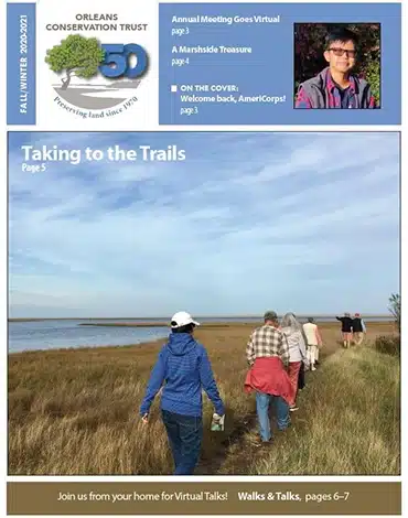 Fall/Winter 2020–21 Orleans Conservation Trust newsletter cover