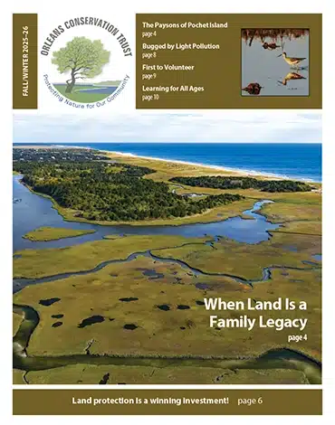 Orleans Conservation Trust Fall/Winter 2025–26 newsletter cover page
